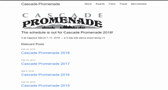 Desktop Screenshot of cascadepromenade.org