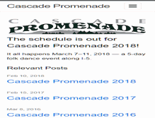 Tablet Screenshot of cascadepromenade.org